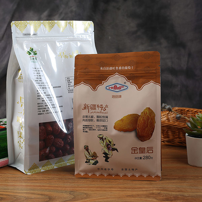 пластиковая упаковка еды сумок 100g 200g жары 50g Sealable кладет плоское дно в мешки с окном