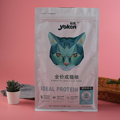 обслуживания кота собаки сумки корма для домашних животных 12oz 16oz упаковывая стоят вверх пластиковый мешок замка застежка-молнии
