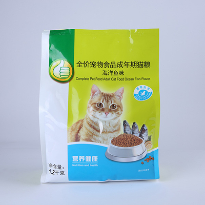 стойка сумки корма для домашних животных 12oz упаковывая вверх по пластиковым обслуживаниям кота собаки мешка замка застежка-молнии 16oz